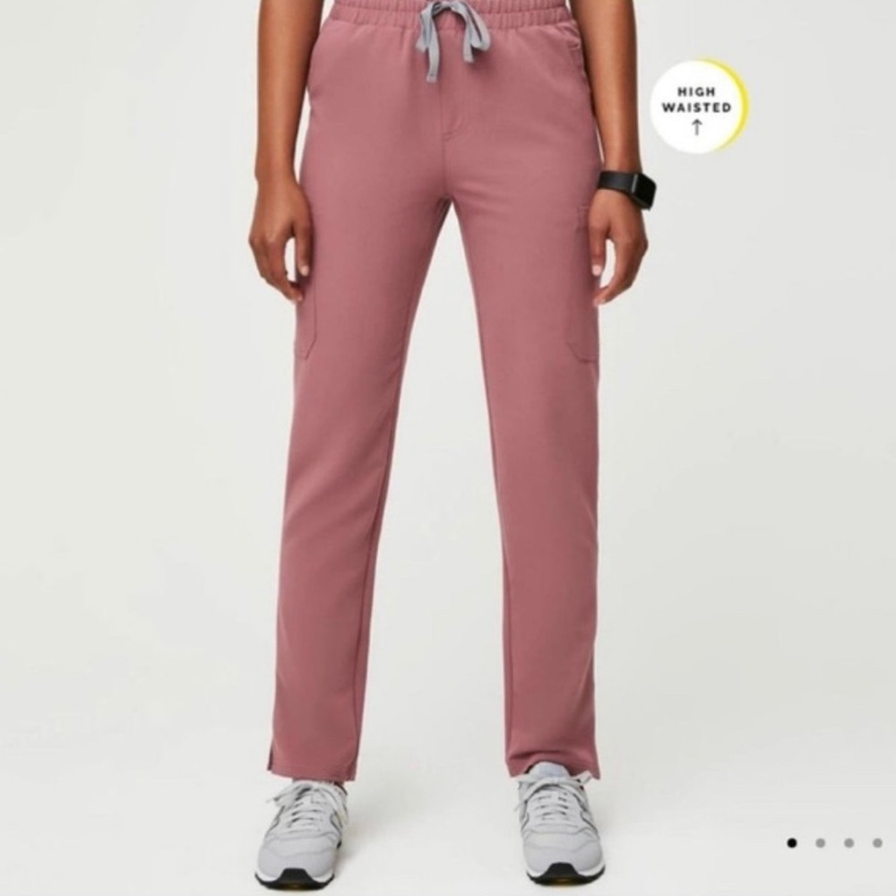 NWT XS Mauve High Waisted Yola Pants - Figs
